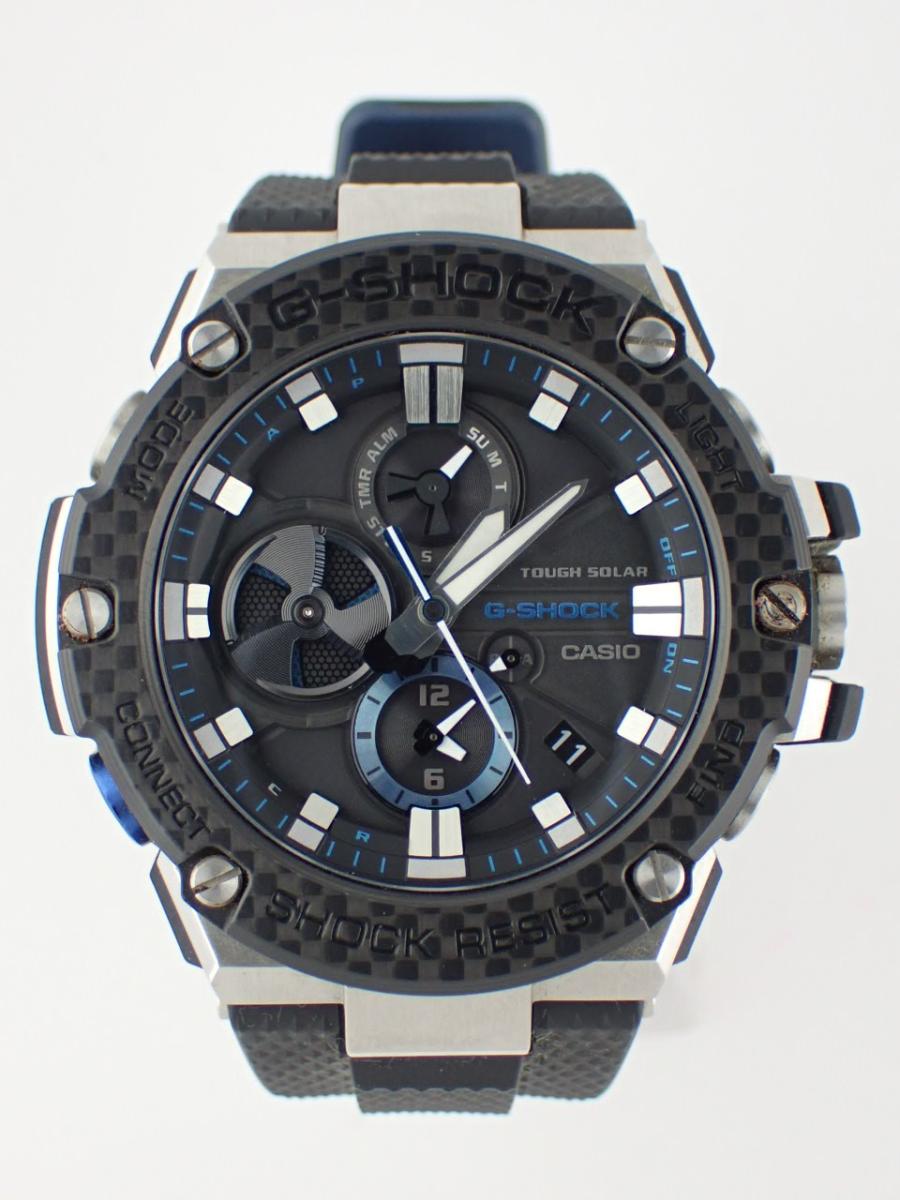 カシオ G-SHOCK GST-B100XA-1AJF ブラック 53mm径、メンズ(A※傷あり中古)