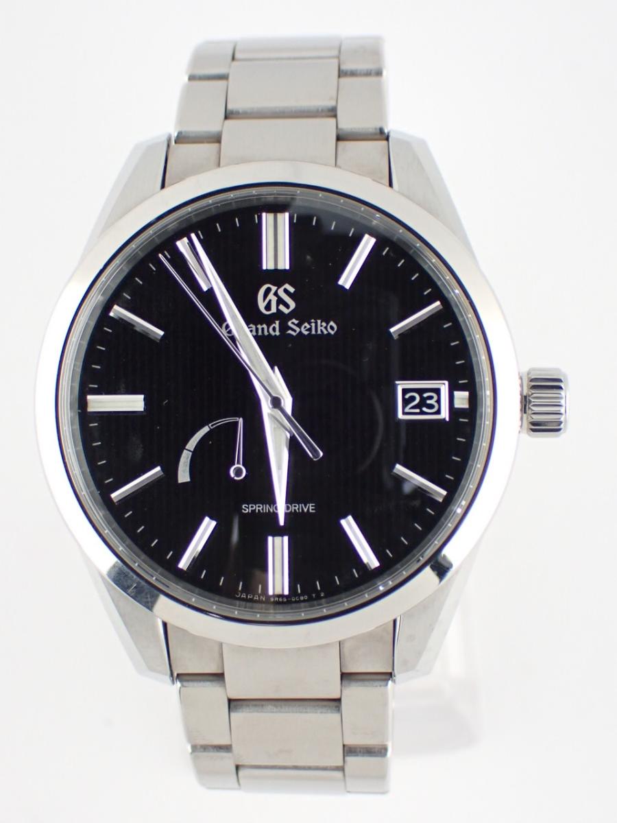 グランドセイコー スプリングドライブ SBGA349 ブラック 40mm径、メンズ(AB※傷多い)