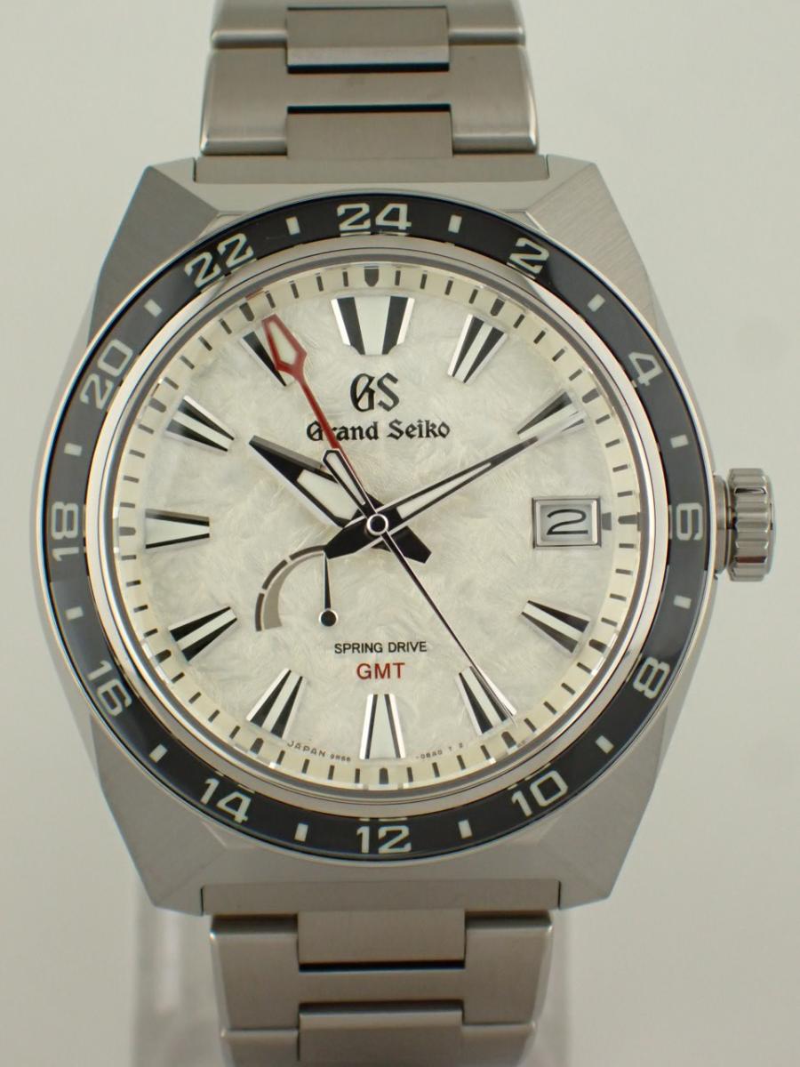 グランドセイコー スプリングドライブ SBGE307 シャイニーホワイト 44.5mm、GMT、獅子(NS※新品)