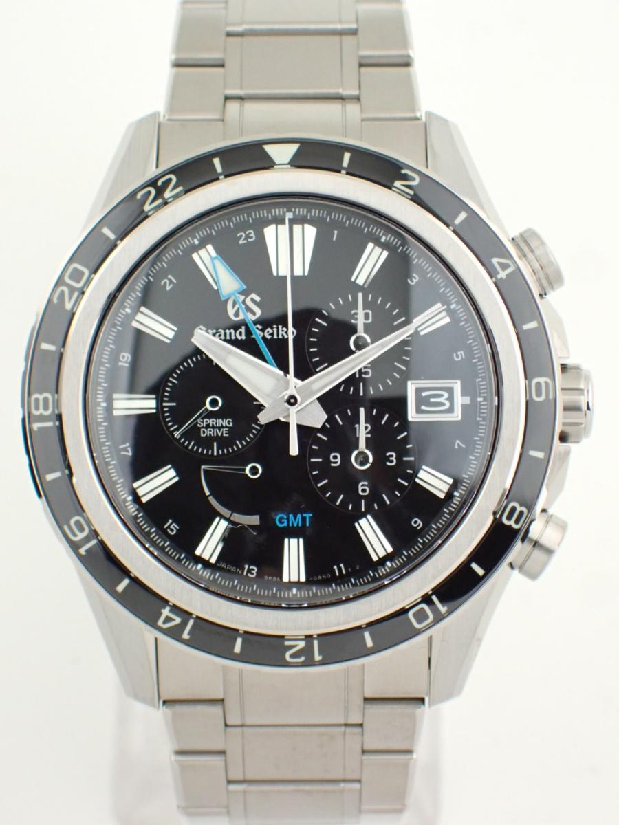 グランドセイコー スプリングドライブ SBGC251 ブラック GMT、クロノグラフ、デイト(NS※新品)