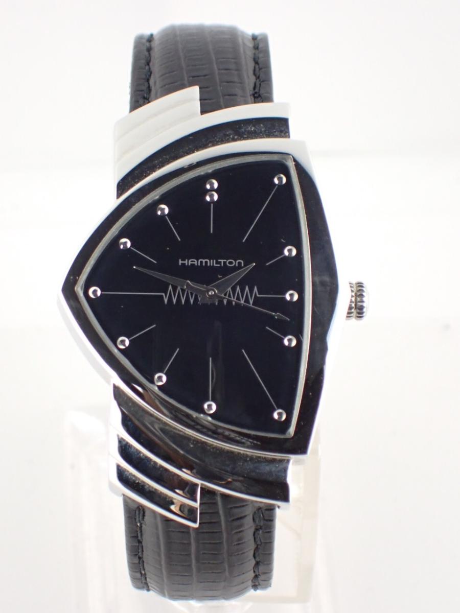 ハミルトン ベンチュラ H24411732 ブラック 32mm径、メンズ(B※全体傷)