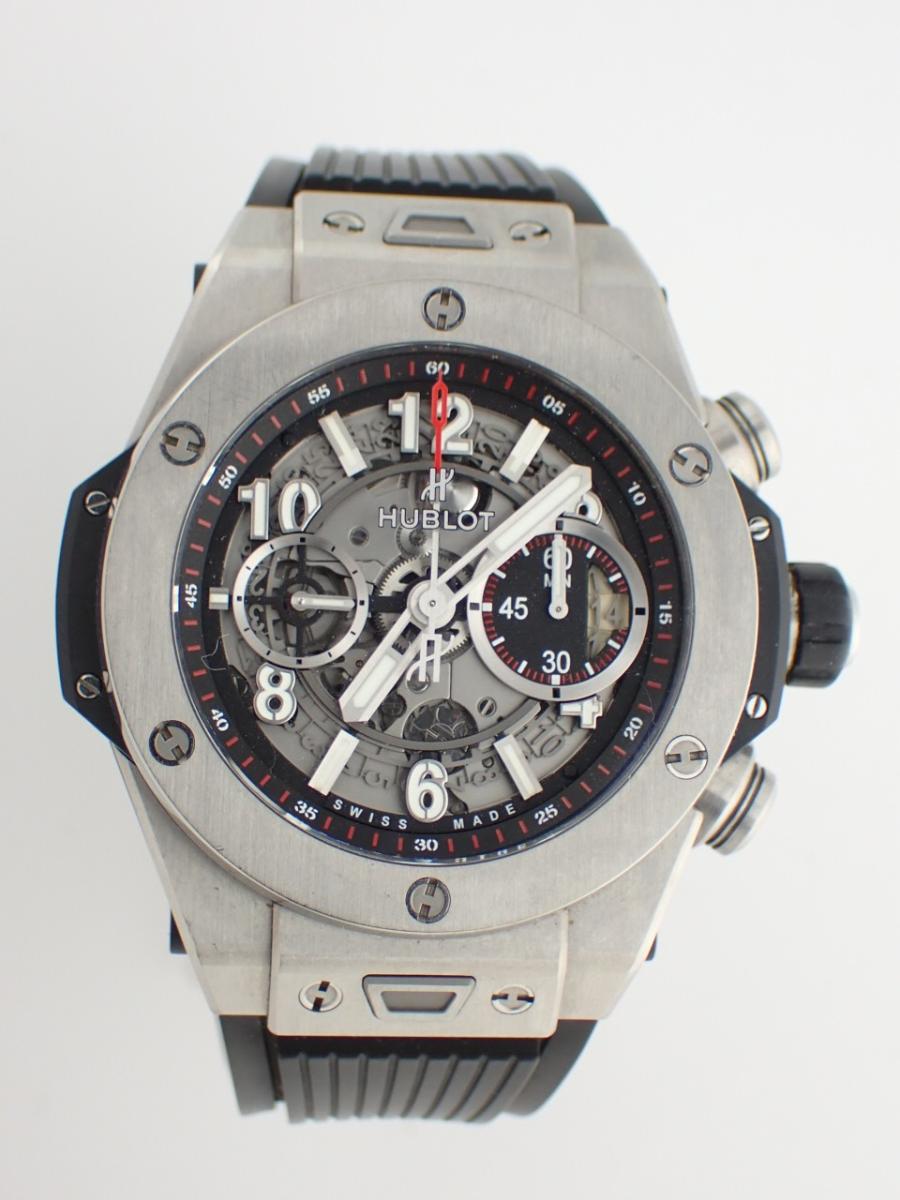 ウブロ ビッグバン 411.NX.1170.RX スケルトン 45mm径、メンズ(C※不動品、プッシャーボタン不良)