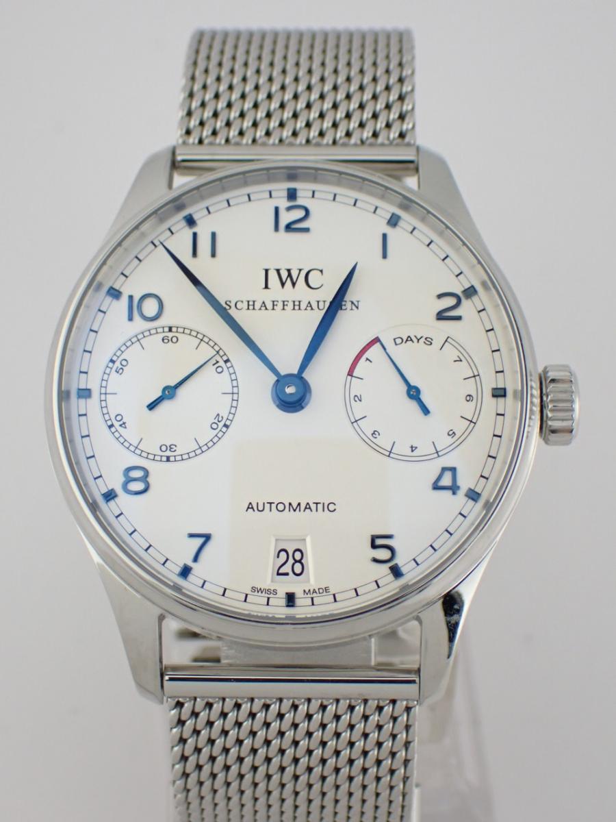 IWC ポルトギーゼ IW500107 シルバー 42mm径、メンズ(A※小傷あり)