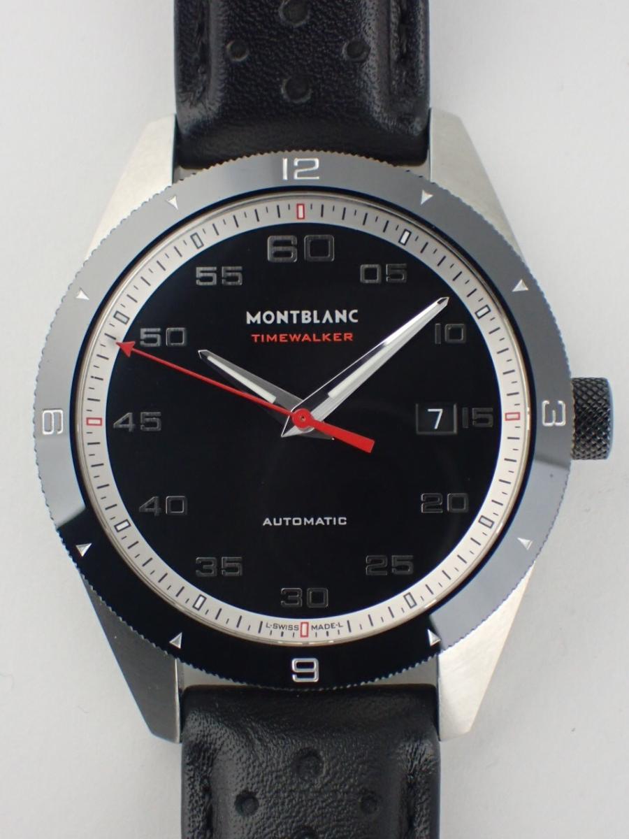 モンブラン タイムウォーカー 116061 ブラック 41mm径、メンズ(A※傷あり中古)