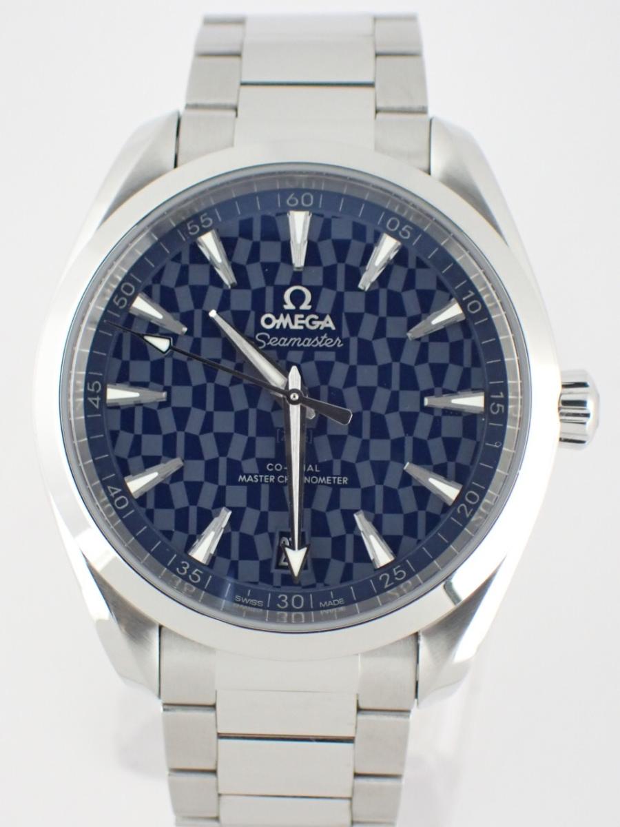 オメガ シーマスターアクアテラ 522.12.41.21.03.001 ブルー 41mm径、メンズ、数量限定モデル(A※傷あり中古)
