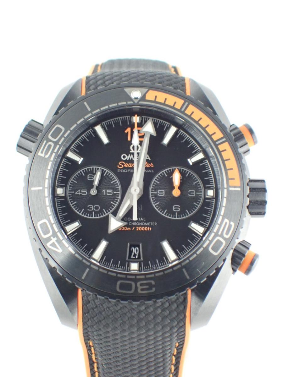 オメガ シーマスタープラネットオーシャン 215.92.46.51.01.001 ブラック 45mm径、メンズ(AA※きれいな中古)