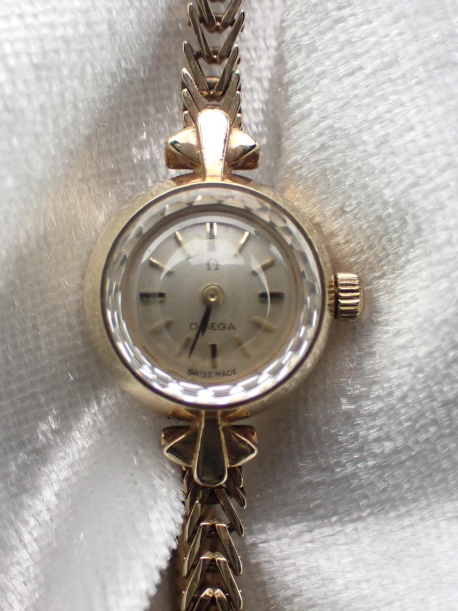 オメガ アンティーク 型番不明 シルバー レディース(B※経年劣化あり)