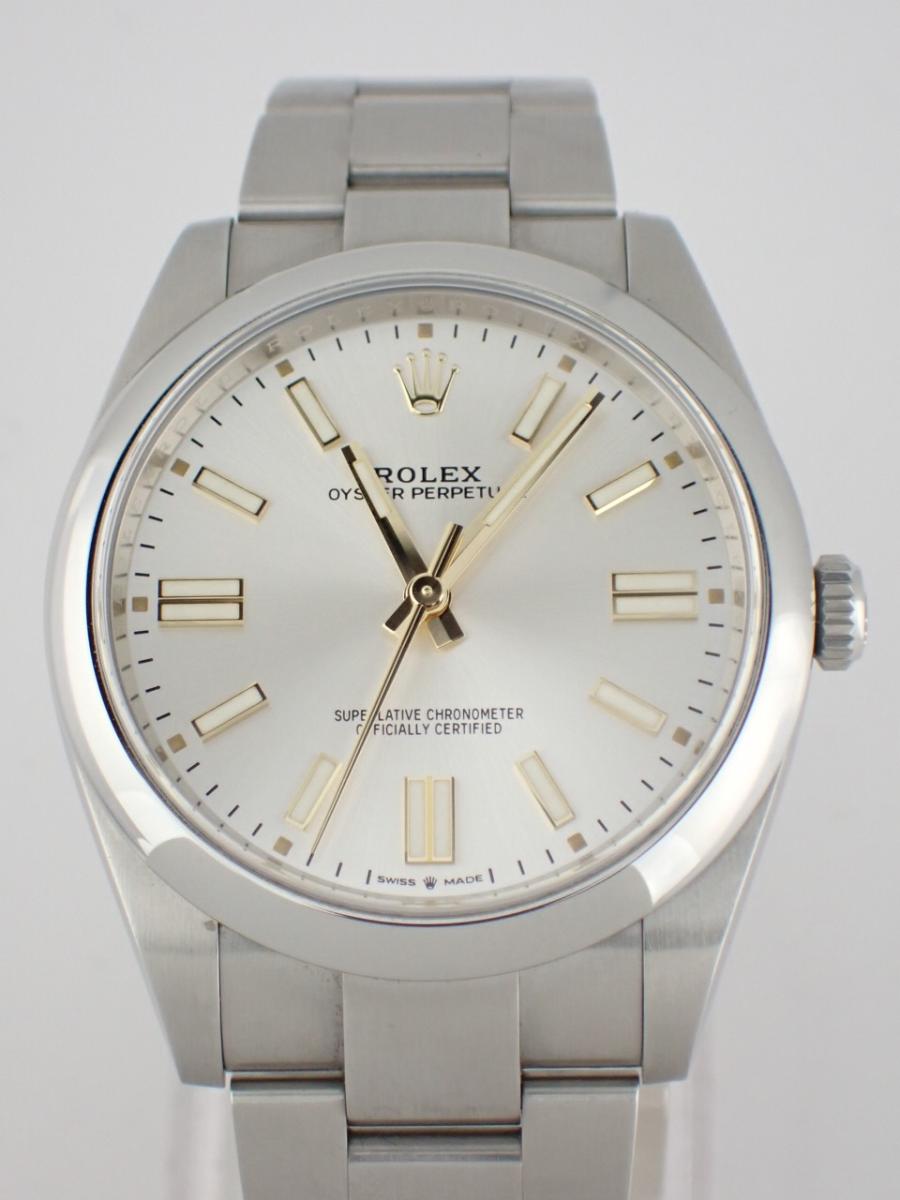 ロレックス オイスターパーペチュアル 124300 シルバー 41mm径、メンズ(AA※きれいな中古)