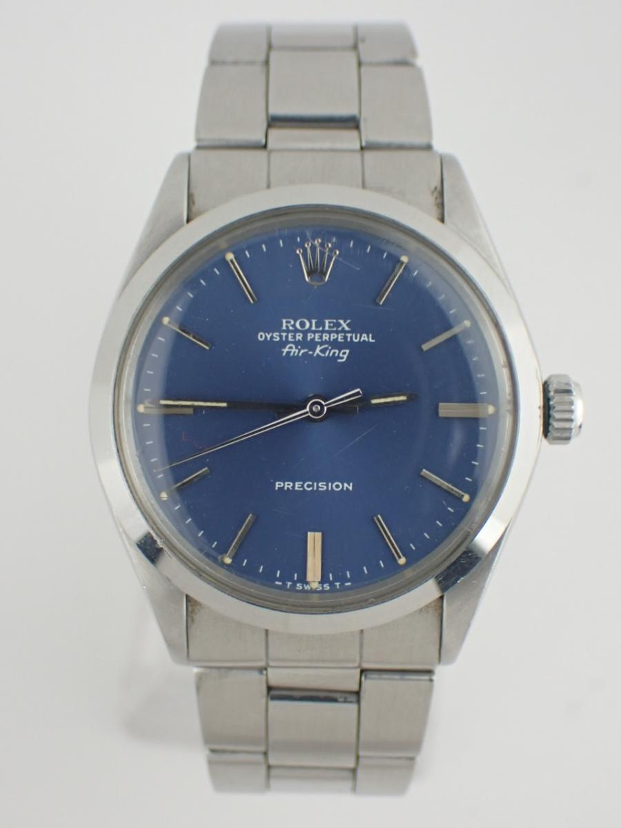 ロレックス エアキング 5500 ブルー 34mm径、ボーイズ(A※小傷あり)
