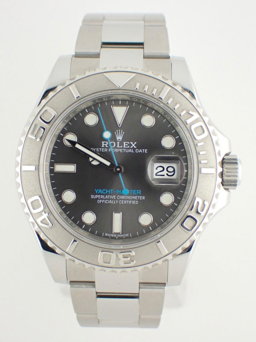 ロレックス ヨットマスター 116622 グレー 40mm径、メンズ(A※傷あり中古)