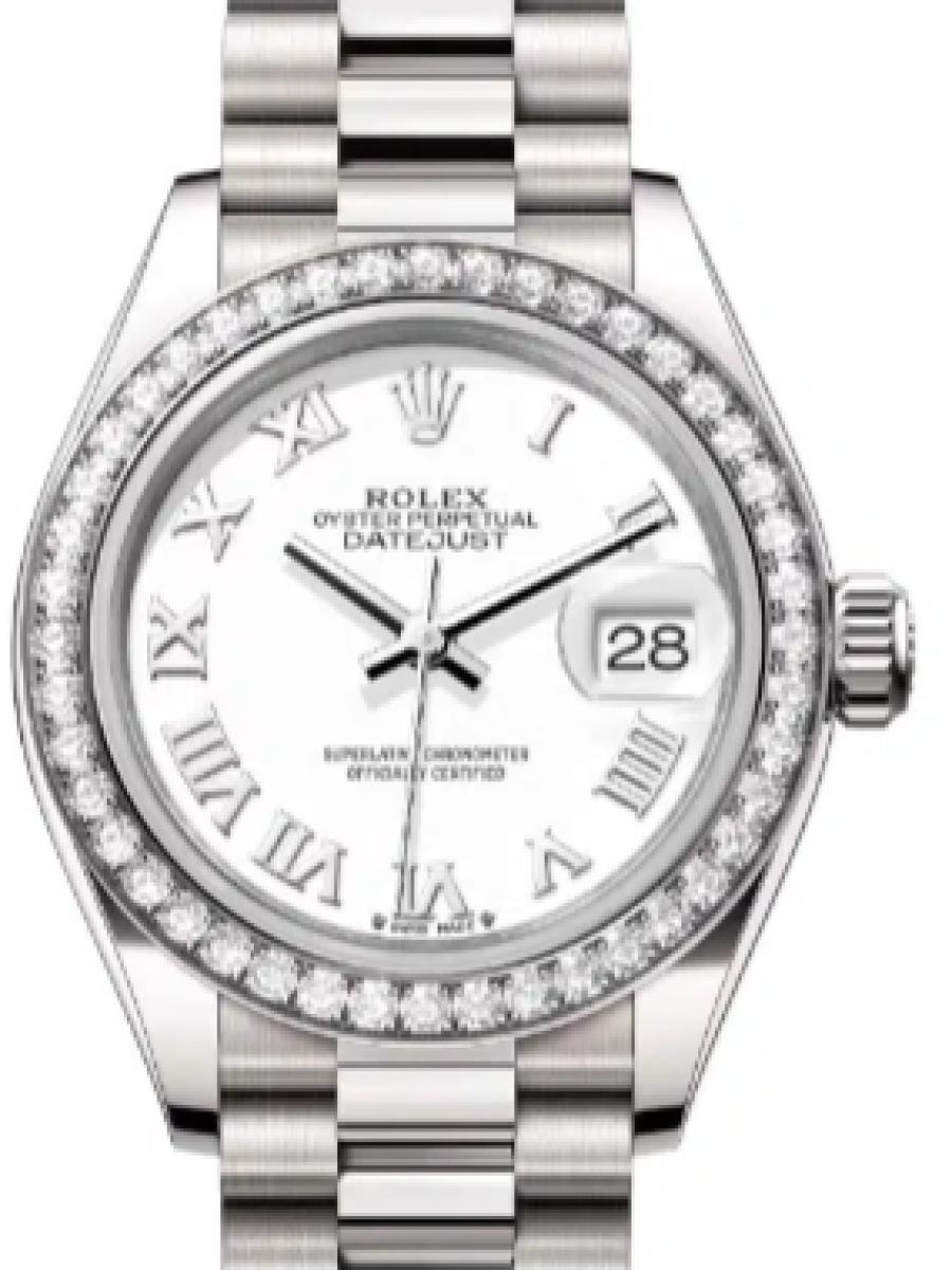 ロレックス レディデイトジャスト 279139rbr-0013 ホワイト オイスター　ホワイトゴールド　ダイヤモンド レディース　28ｍｍ　パワーリザーブ 約55時間　キャリバー 2236(新品未使用)