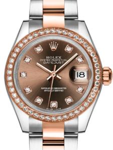 ロレックス レディデイトジャスト 279381rbr-0012 新品未使用 内箱 外箱 保証書