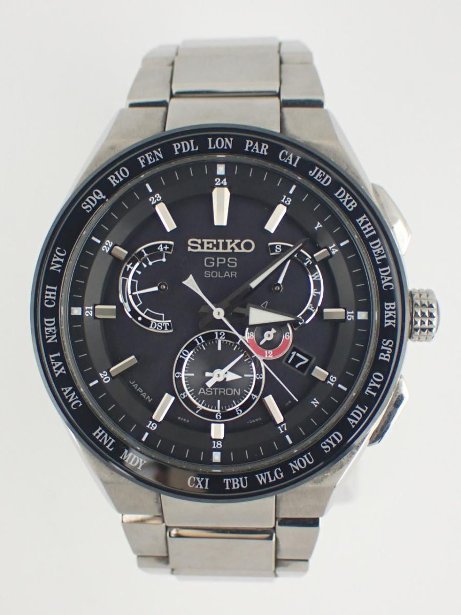 セイコー アストロン SBXB123 ブラック 46mm径、メンズ(AA※きれいな中古)