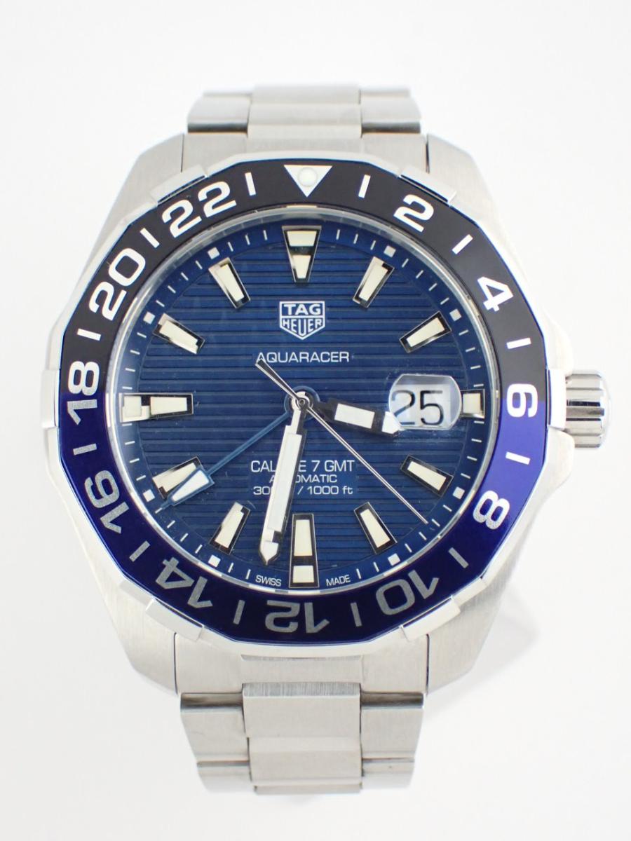 タグホイヤー アクアレーサー WAY201T.BA0927 ブルー 44mm径、メンズ(AB※傷あり中古)