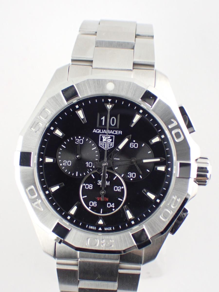 タグホイヤー アクアレーサー CAY1110.BA0927 ブラック 43mm径、メンズ(A※傷あり中古、アクティベート不可)