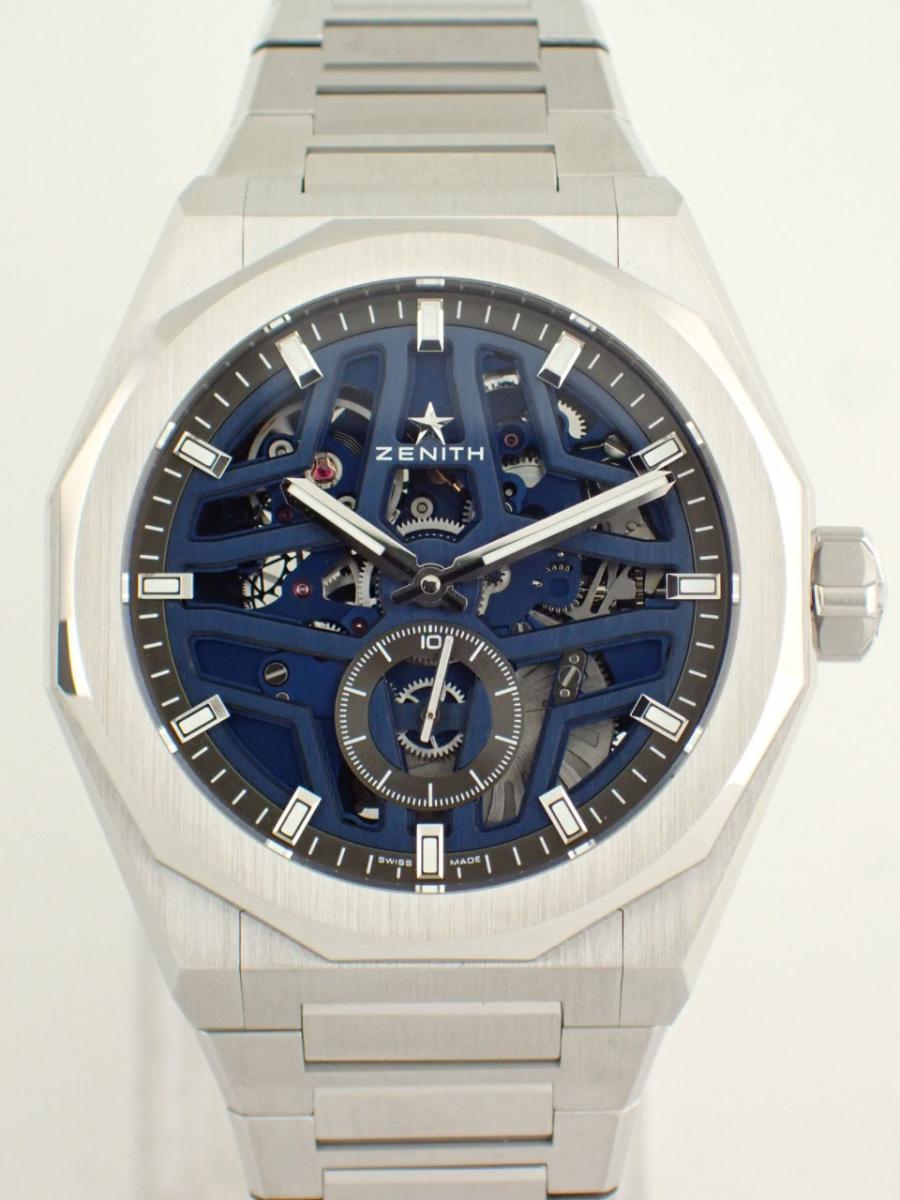 ゼニス デファイ 03.9300.3620/79.I001 ブルースケルトン 41mm、スモールセコンド、メンズ(NS※新品)