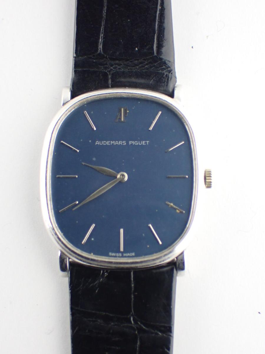 オーデマピゲ アンティーク 型番不明 ネイビー 金無垢(B※全体傷、文字盤やけ、リューズ非純正)