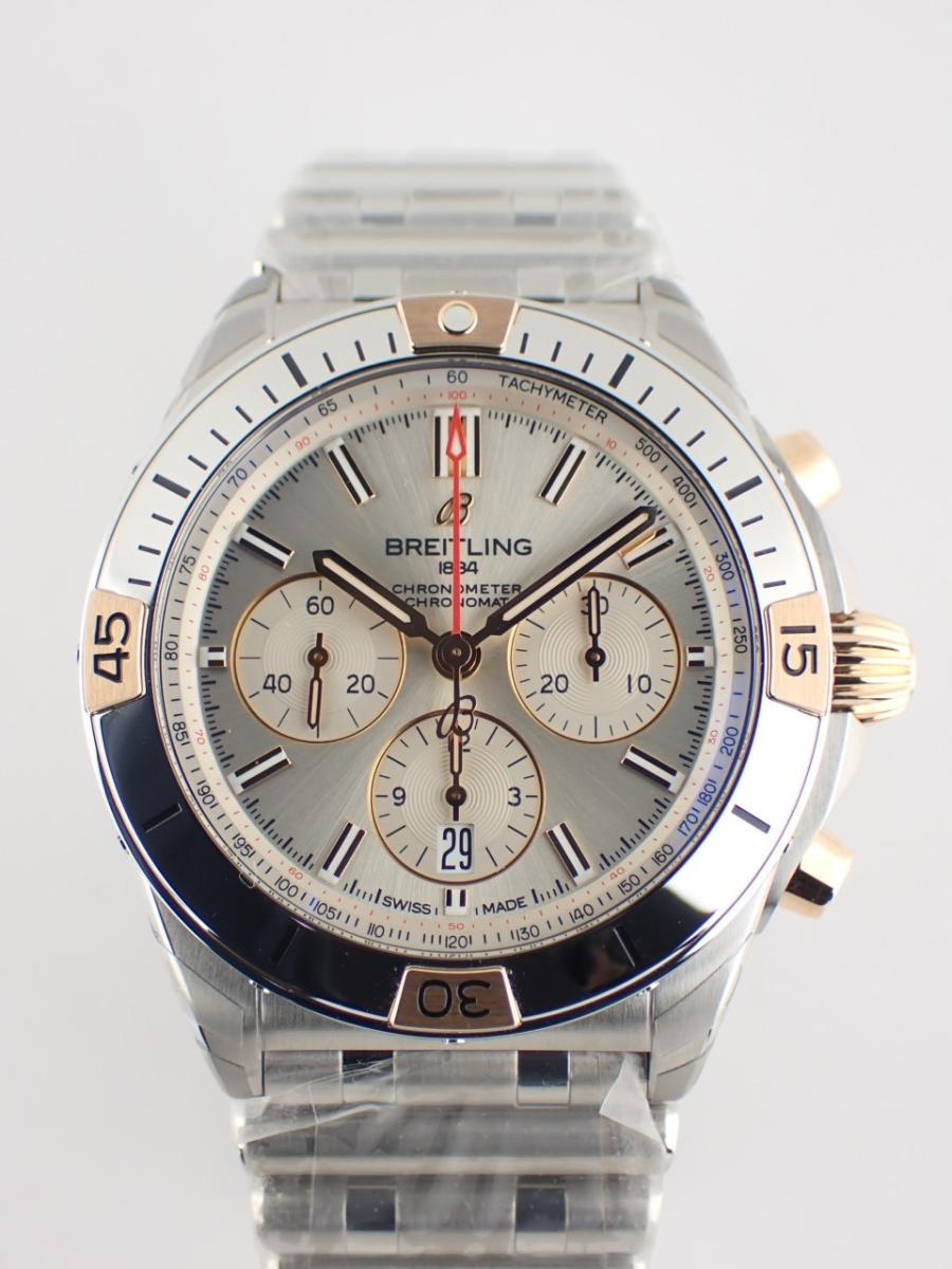 ブライトリング クロノマット IB0134101G1A1 シルバー 42mm径、メンズ(NS※新品)