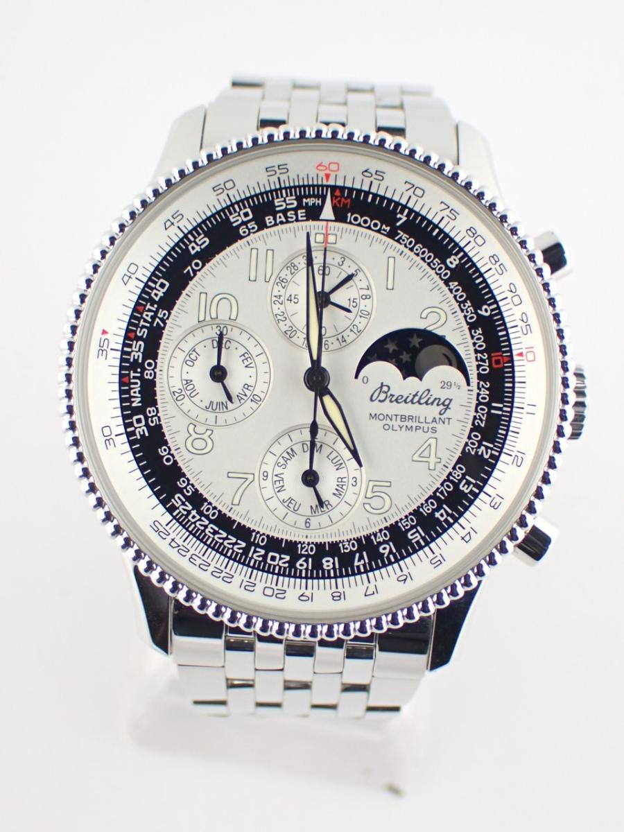 ブライトリング モンブリラン A191G92NP ホワイト 42mm径、メンズ(AA※きれいな中古)