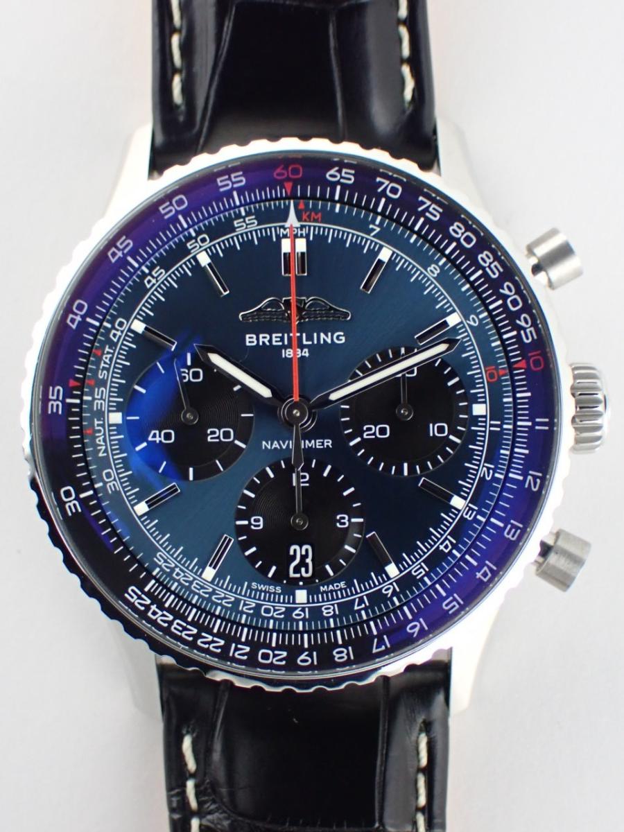ブライトリング ナビタイマー AB0139241C1A1 ブルー 41mm径、メンズ(NS※新品)