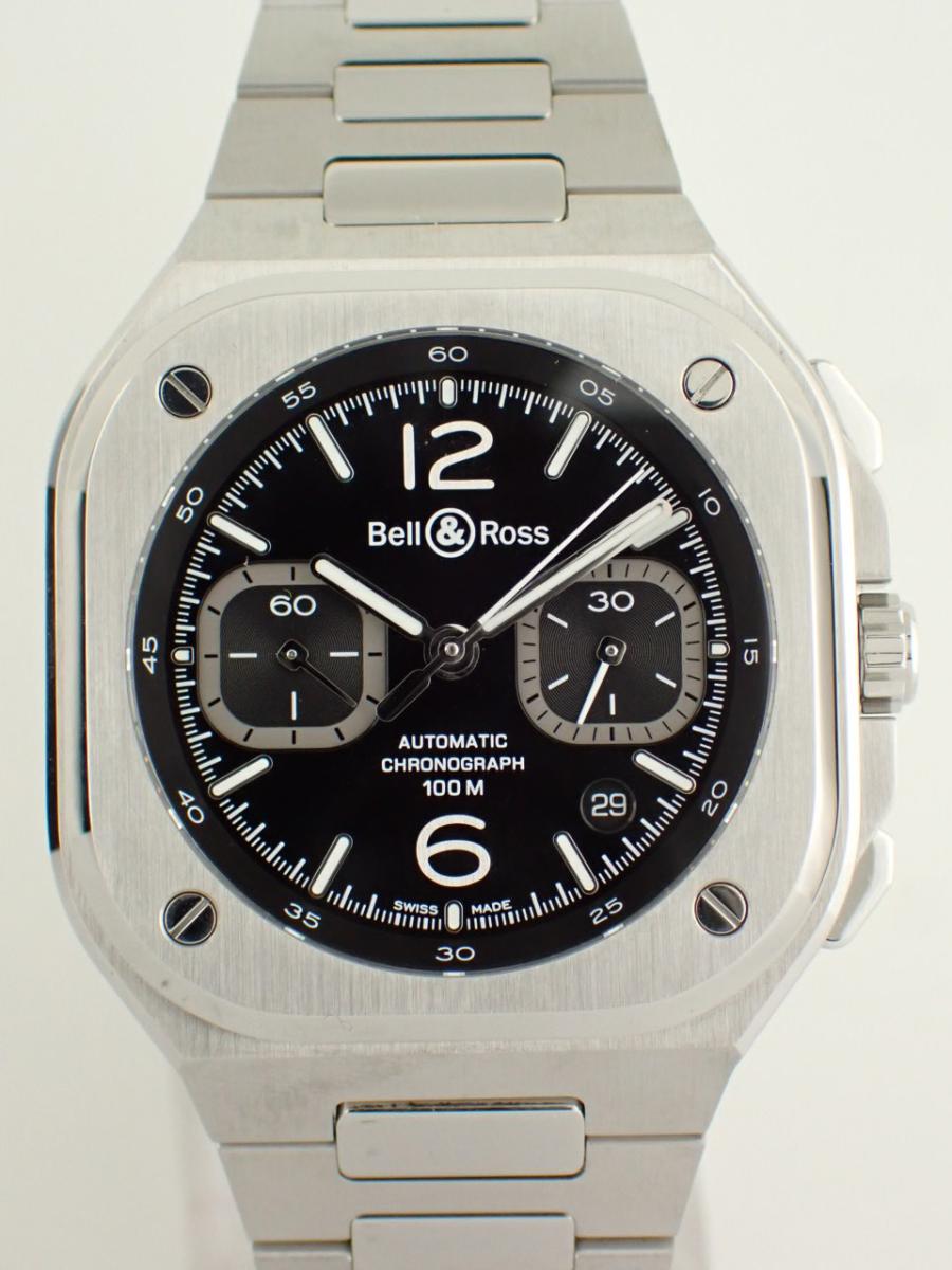 ベル＆ロス BR-05 BR05C-BLC-ST/SST ブラック スモールセコンド、クロノグラフ、メンズ(NS※新品)