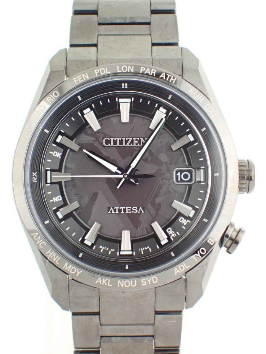 シチズン アテッサ CB0285-63E ブラック ハクトRコラボレーションモデル、第5弾、数量限定(AA※美品中古、バックルに傷有り)