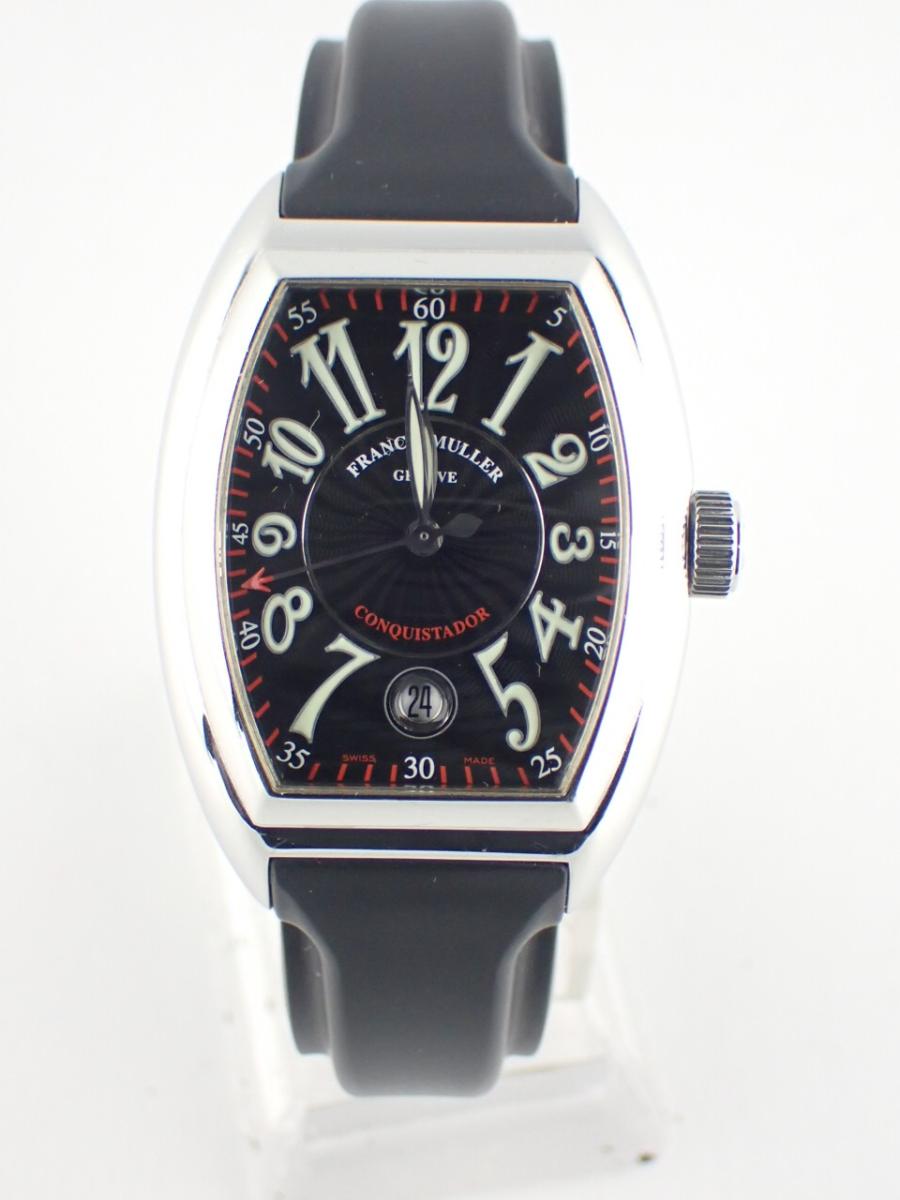 フランクミュラー コンキスタドール 8005SC ブラック 34mm幅、メンズ(A※小傷あり)