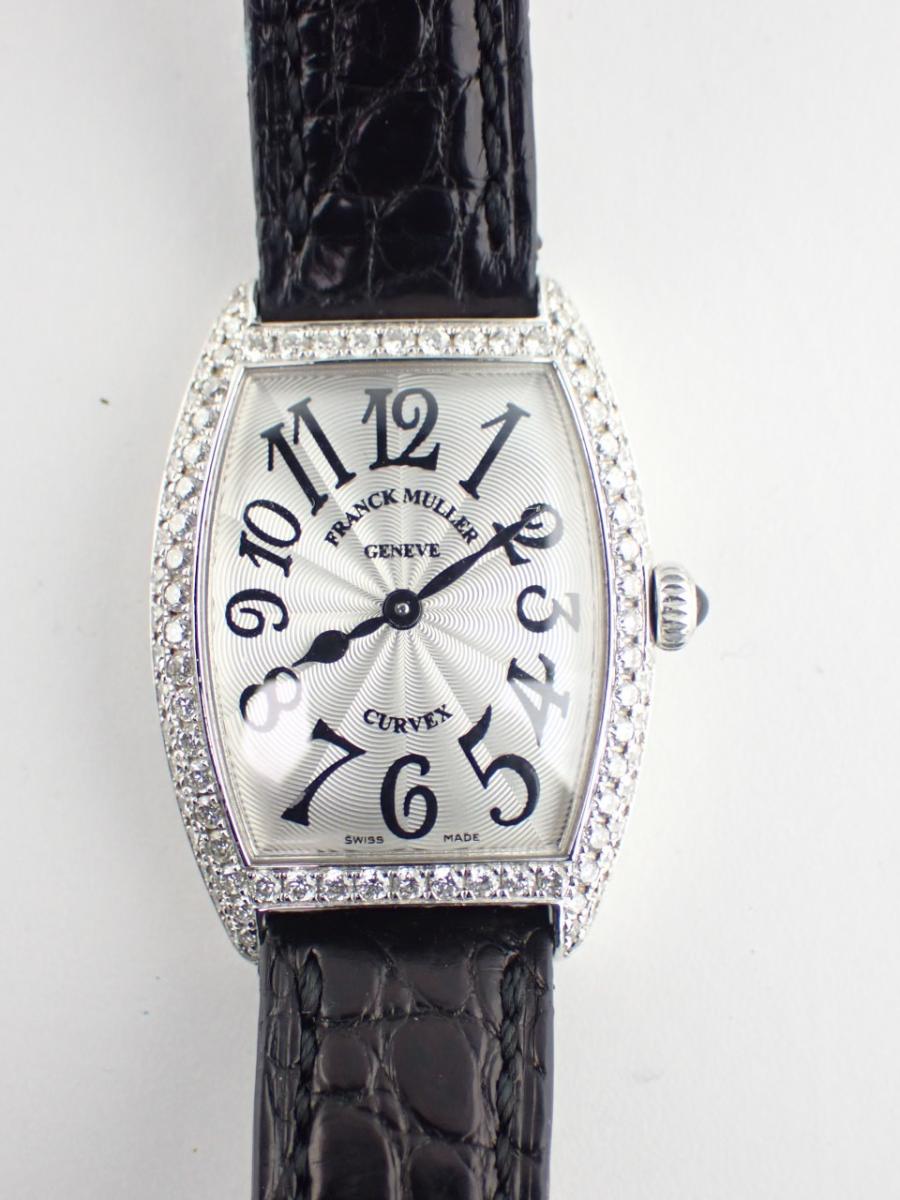 フランクミュラー トノウカーベックス 1752QZD シルバー 25mm幅、レディース、メンズ(A※小傷あり)