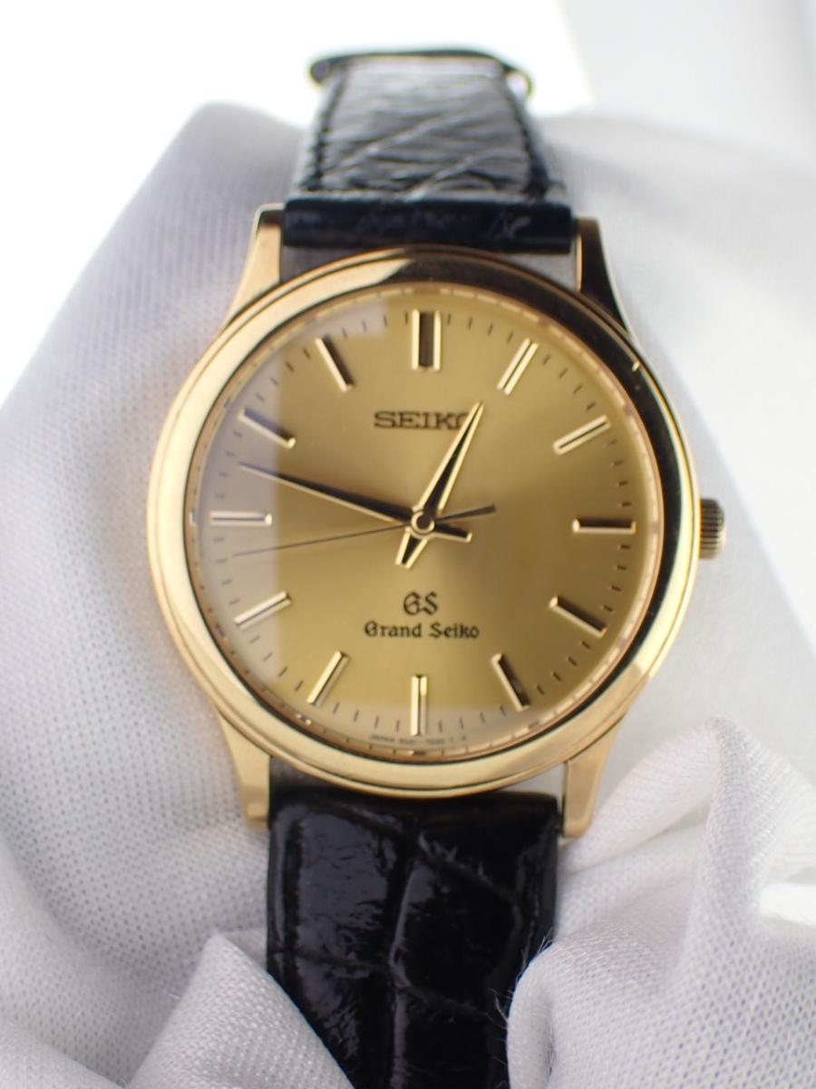 グランドセイコー アンティーク 9581-7010 シャンパン 34mm径、メンズ(AA※中古美品、裏蓋シールあり)