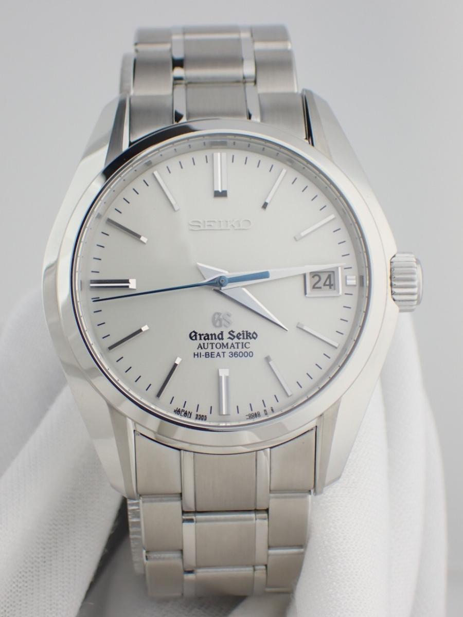 グランドセイコー メカニカルハイビート SBGH001 シルバー 40mm径、メンズ(AA※中古美品)
