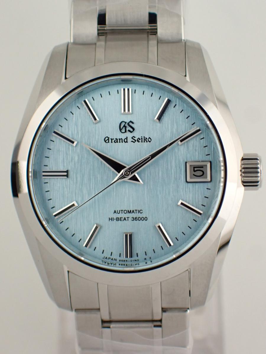 グランドセイコー メカニカルハイビート SBGH347 アイスブルー 37mm、氷瀑、メンズ(NS※新品)