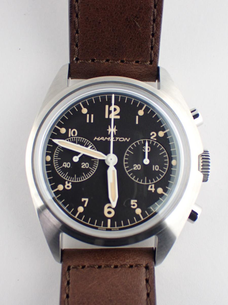 ハミルトン カーキ H76409530 ブラック 40mm径、メンズ(AA※きれいな中古)