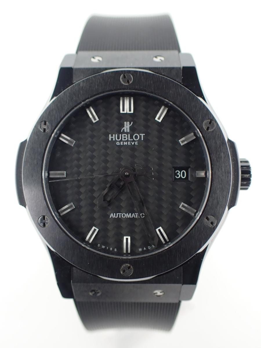 ウブロ クラシックフュージョン 542.CM.1770.RX ブラック 42mm径、メンズ(A※傷あり中古)