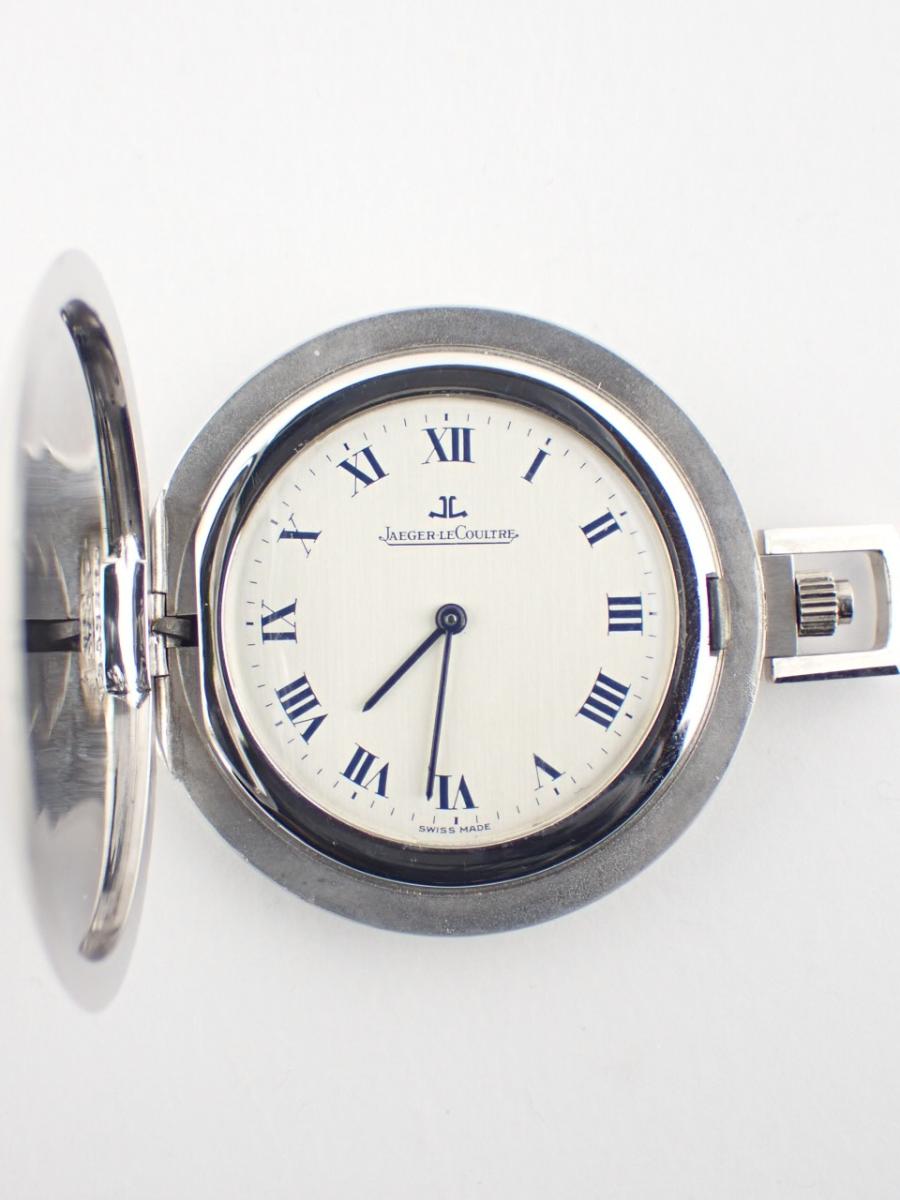 ジャガールクルト アンティーク 型番不明 ホワイト 1930年ごろ、懐中時計(AB※傷あり中古、可動)