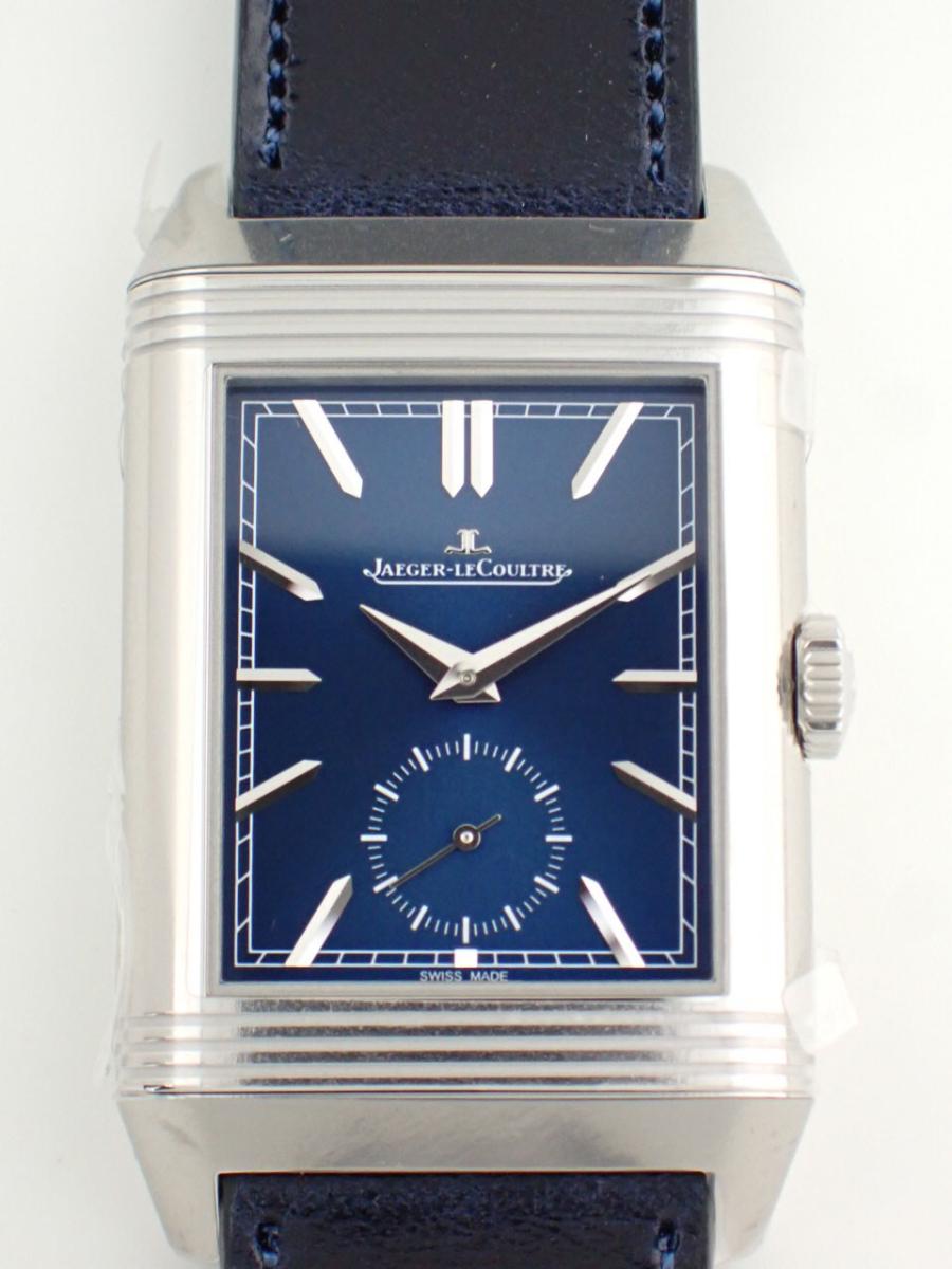 ジャガールクルト レベルソ Q3988481 ブルー、シルバーグレー デュオフェイス、デュアルタイム、スモールセコンド(NS※新品)