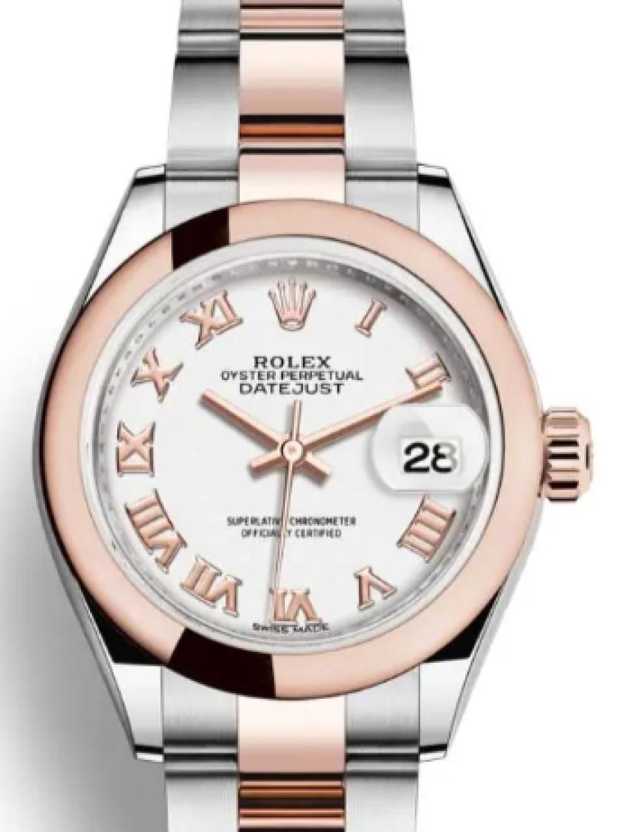 ロレックス レディデイトジャスト 279161-0022 ホワイト オイスター　オイスタースチール＆エバーローズゴールド　ホワイトダイヤル レディース　28ｍｍ　キャリバー 2236　パワーリザーブ 約55時間(新品未使用)