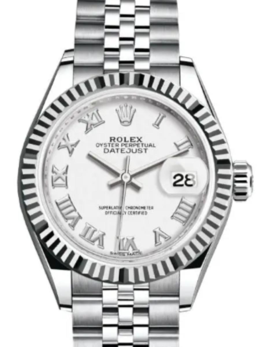 ロレックス レディデイトジャスト 279174-0019 ホワイト オイスタースチール＆ホワイトゴールド　ホワイダイヤル　フルーテッドベゼル レディース　28ｍｍ　キャリバー 2236　パワーリザーブ 約55時間(新品未使用)