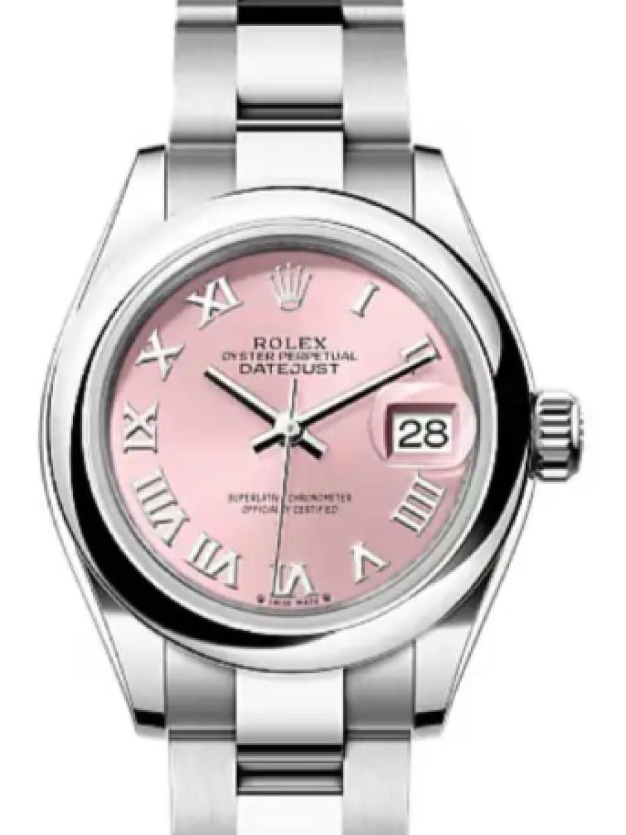 ロレックス レディデイトジャスト 279160-0014 ピンク オイスタースチール　ピンクダイヤル　ローマインデックス レディース　28ｍｍ　キャリバー 2236　パワーリザーブ 約55時間(新品未使用)