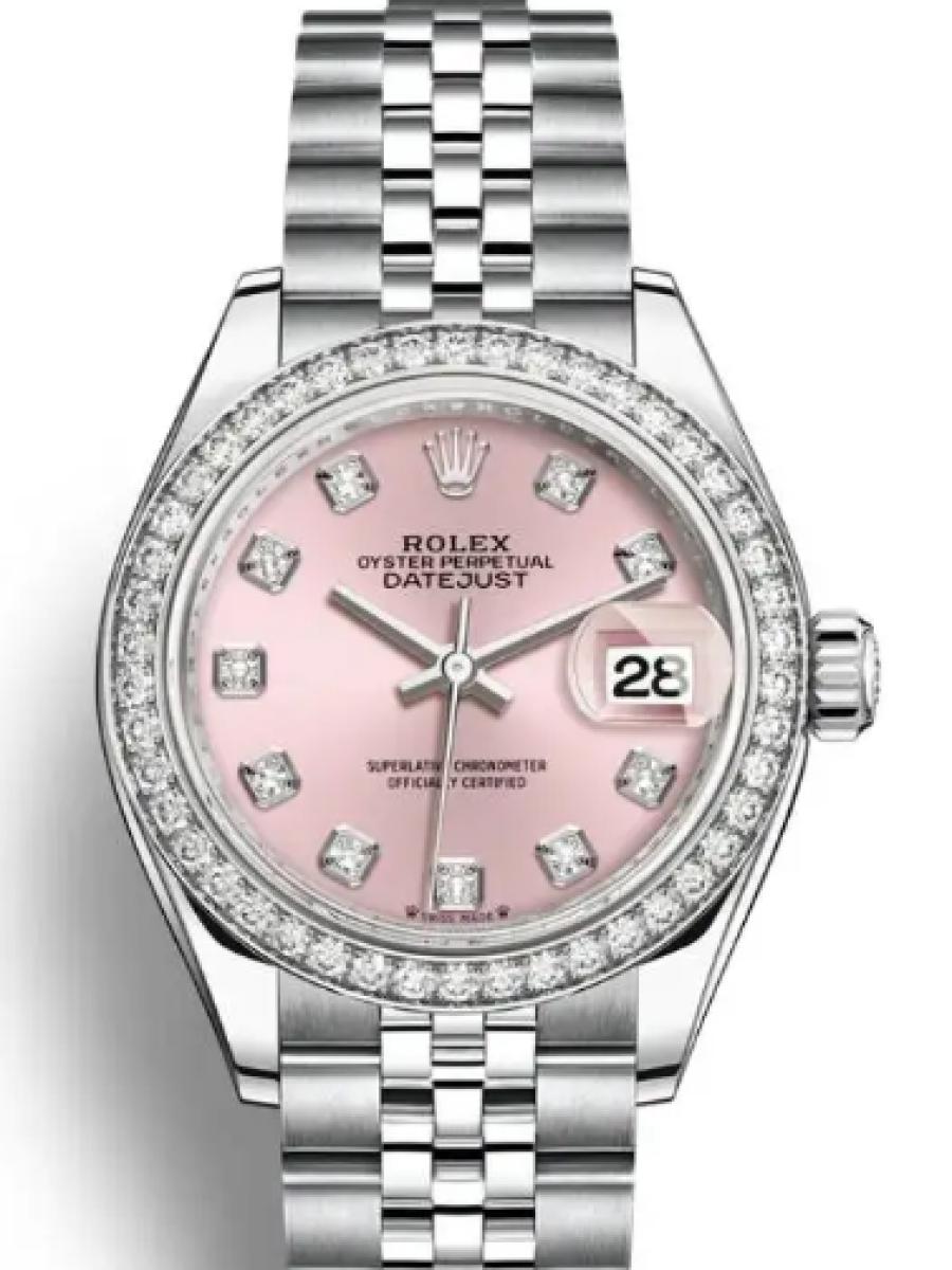 ロレックス レディデイトジャスト 279384rbr-0003 ピンク オイスタースチール＆ホワイトゴールド　ダイヤモンドべぜる レディース　28ｍｍ　キャリバー 2236　パワーリザーブ 約55時間(新品未使用)