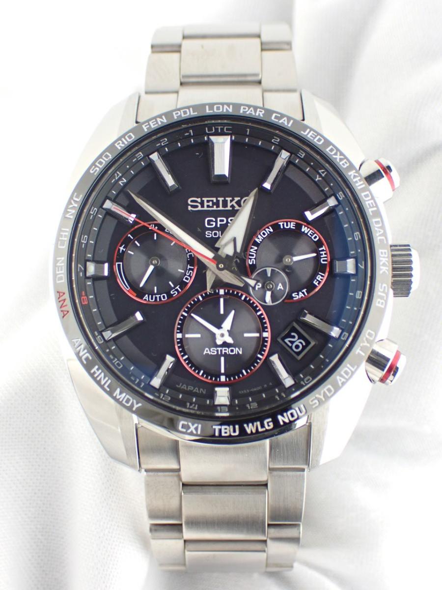 セイコー アストロン SBXC043 ブラック 43mm径、メンズ、数量限定モデル(AA※中古美品)