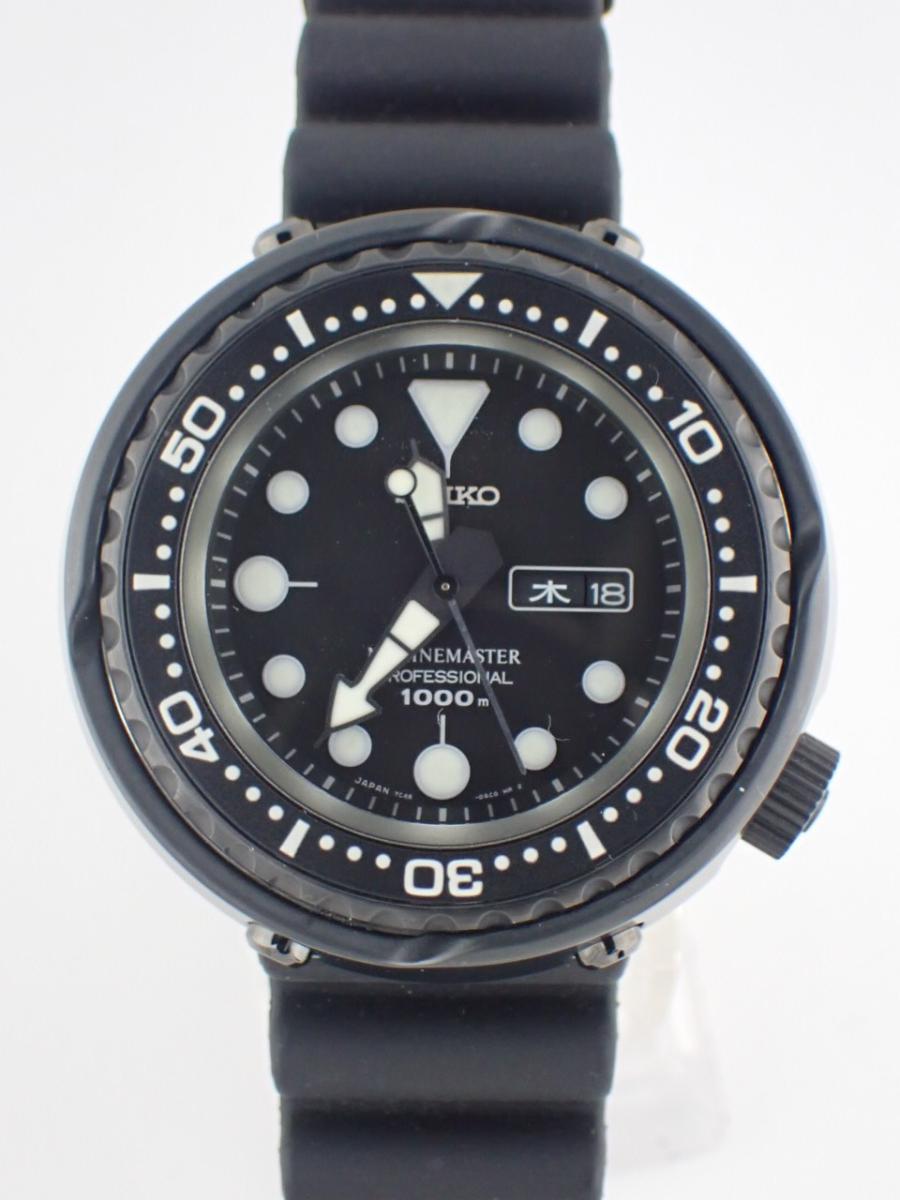 セイコー プロスペックス SBBN013 ブラック 48mm径、メンズ(A※傷あり中古)