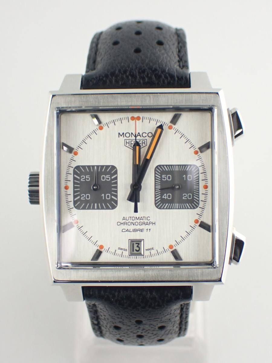 タグホイヤー モナコ CAW211C.FC6241 シルバー 39mm幅、メンズ(A※傷あり中古)
