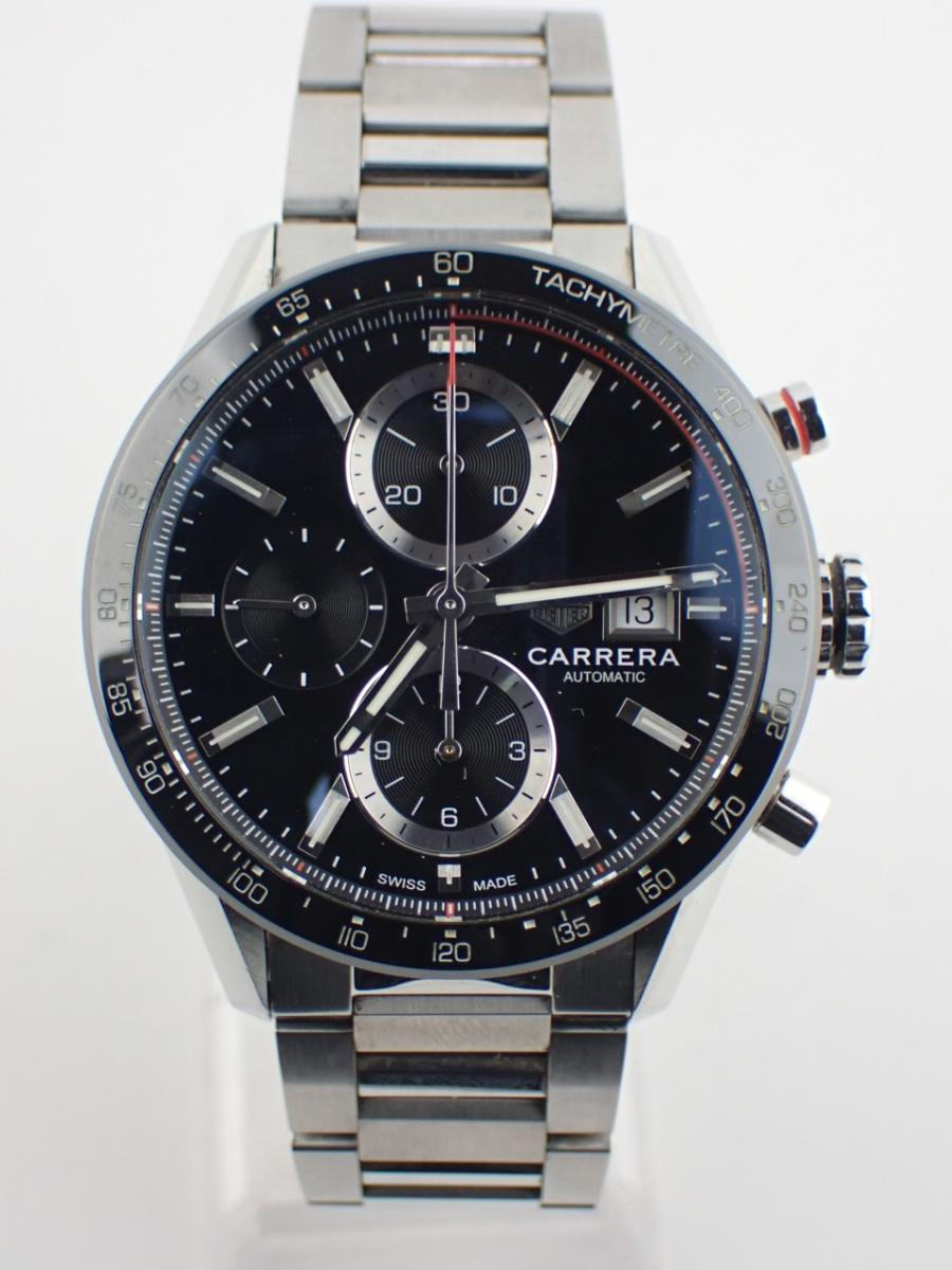 タグホイヤー カレラ CBM2110-BA0651 ブラック 41mm径、メンズ(A※傷あり中古)