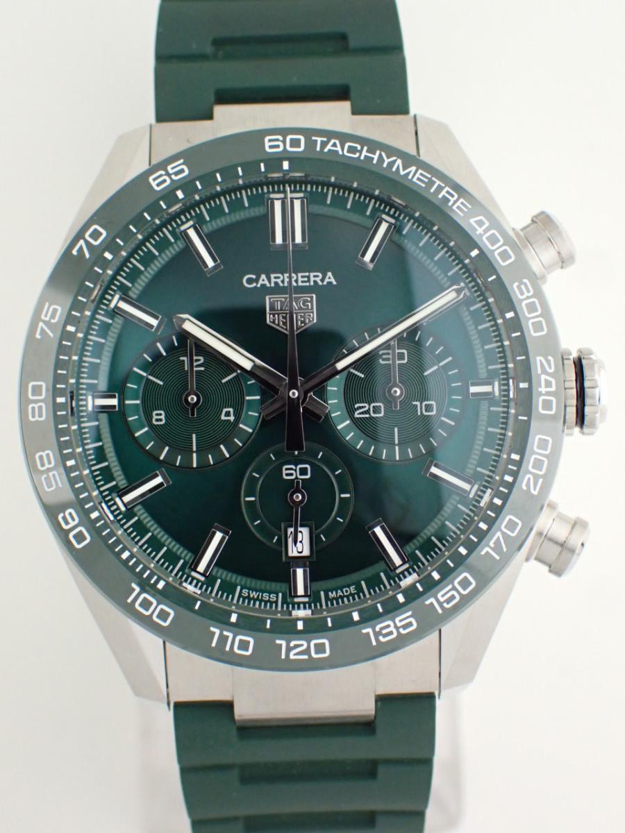 タグホイヤー カレラ CBN2A1N.FT6238 グリーン 44mm径、メンズ(NS※新品)
