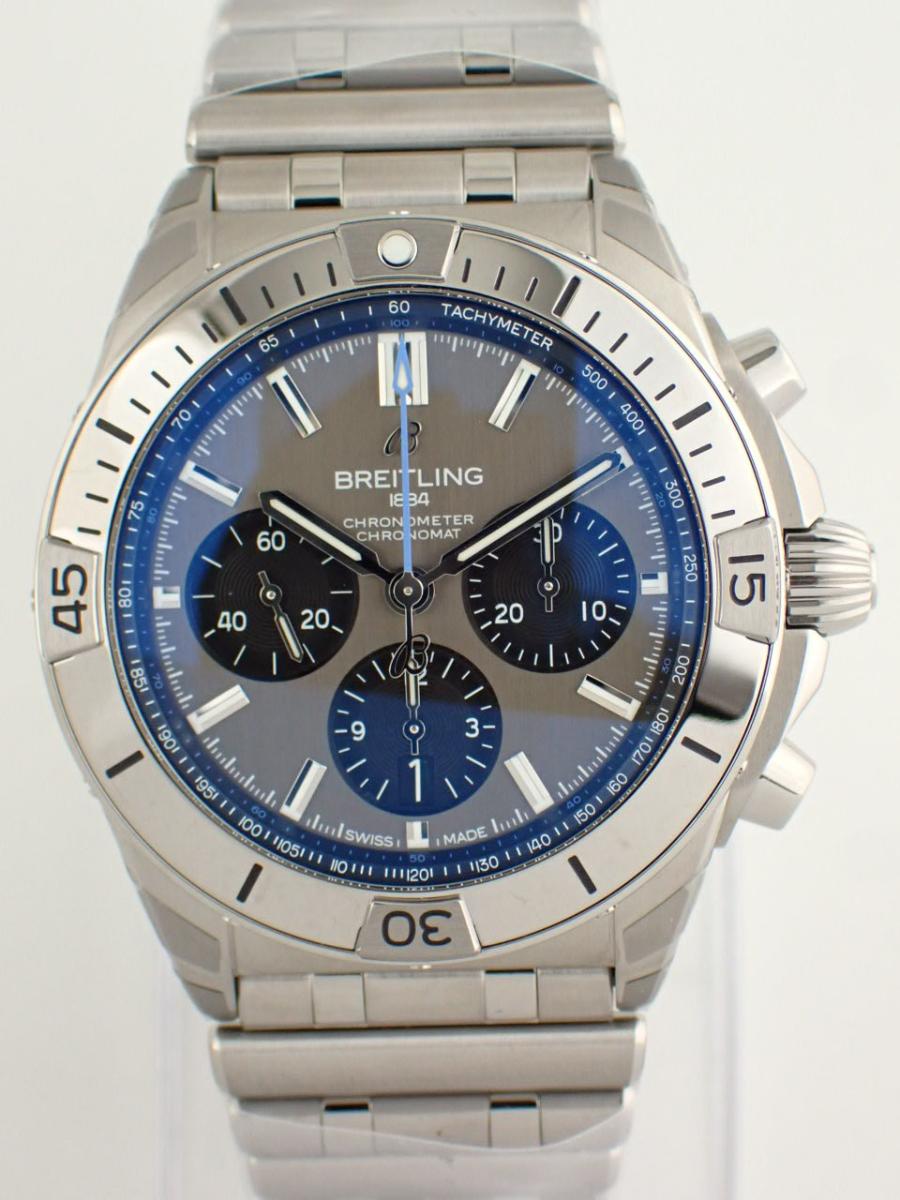 ブライトリング クロノマット EB0134101M1E1 グレー 42mm径、メンズ(NS※新品)
