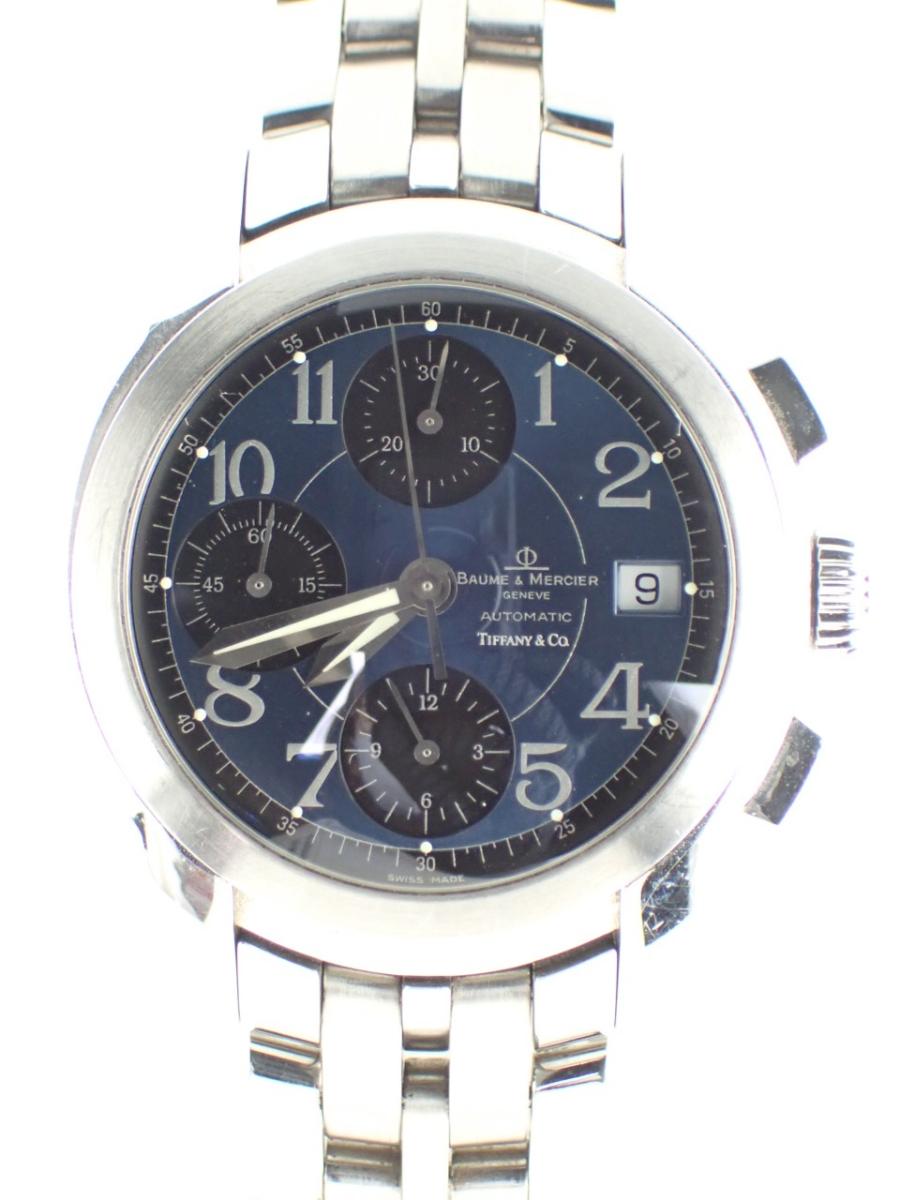 ボーム＆メルシェ ケープランド MV045216 ブルー 39mm径、メンズ(C※不動品)