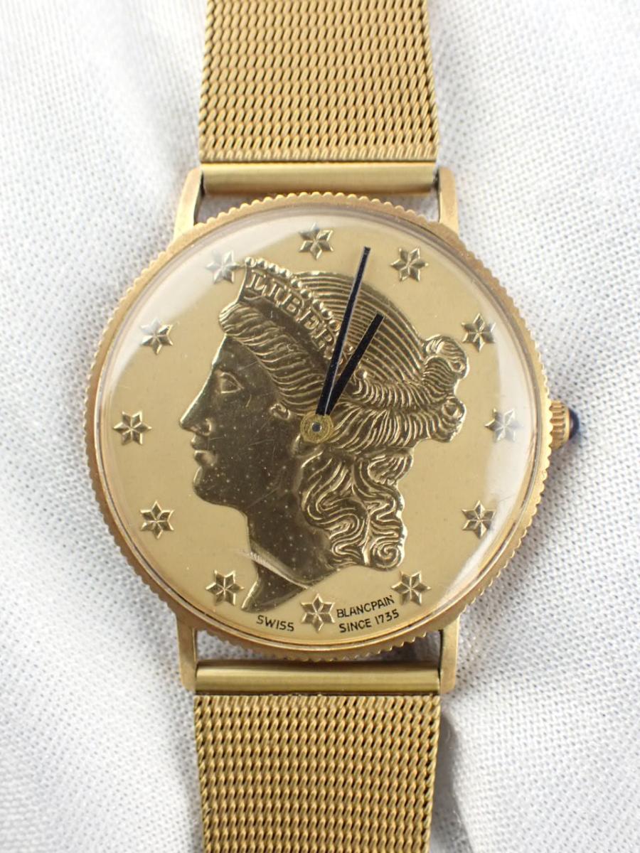 ブランパン アンティーク 型番不明 ゴールド 1980年ごろ、メンズ(B※不動品)