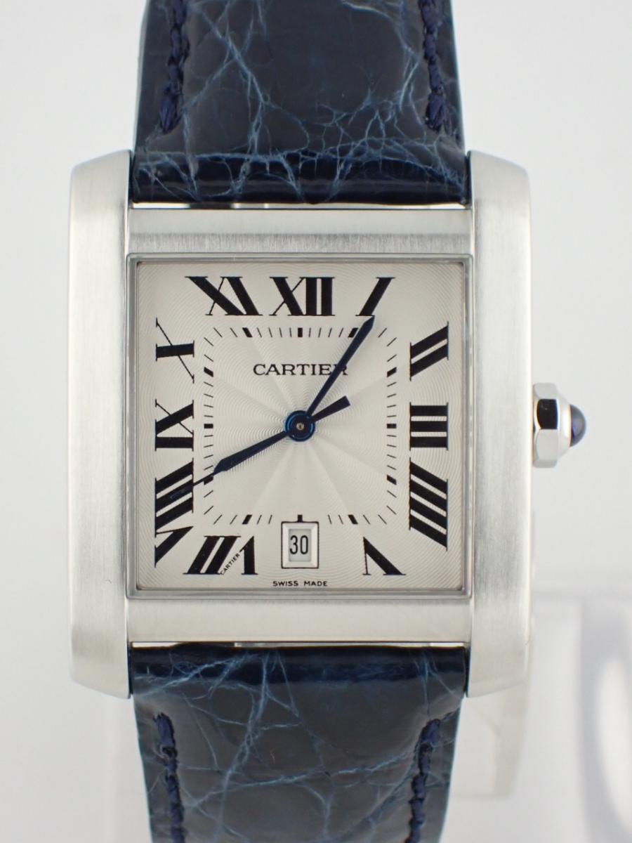 カルティエ タンク W5101755 シルバー 30mm幅、ボーイズ(AA※中古美品)