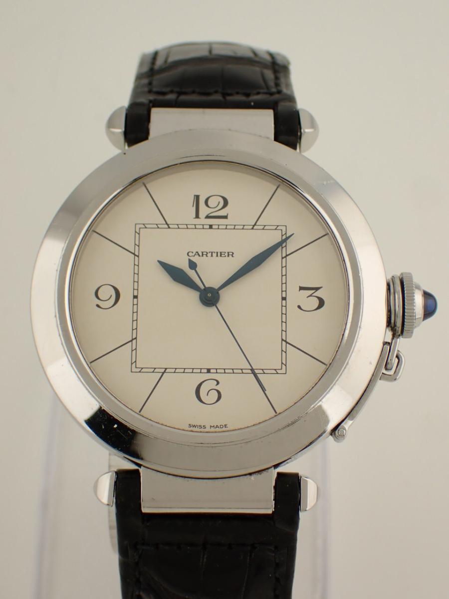 カルティエ パシャ W3107255 アイボリー 35mm径、ボーイズ(AA※中古美品)