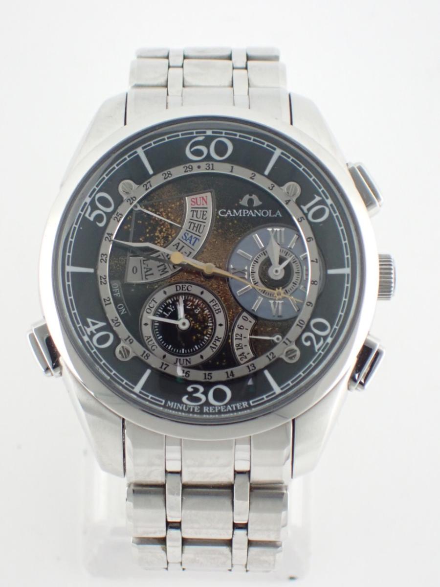 カンパノラ コンプリケーション CTR57-1171 ブラック 43mm径、メンズ(A※傷あり中古)